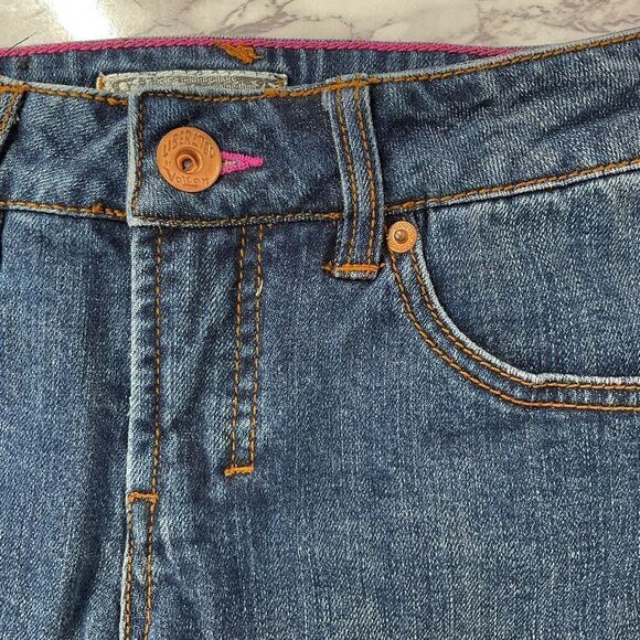 Volcom Blue Dark Wash Custom Cutoff Denim Jean Shorts 7 - Picture 2 of 6